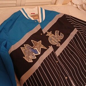 Mitchell and ness orlando magic warmup jacket